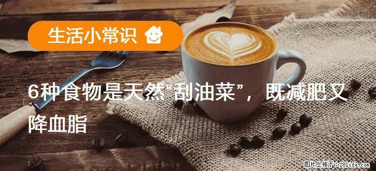【生活小常识】6种食物是天然“刮油菜”，既减肥又降血脂 - 眉山生活资讯 - 眉山28生活网 ms.28life.net